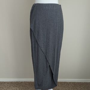 Massimo Asymmetrical Charcoal Maxi Skirt, S/P